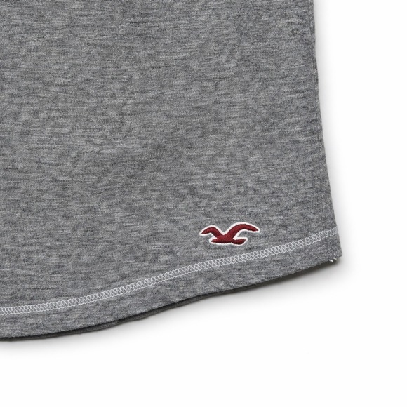 Hollister Womens Y2K Grey Lace Trim Racerback Tank Size M Heathered Cotton - Picture 6 of 8